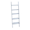 Leaning Ladder Shelving Unit 5Tier Display Bookshelf Bookcase Wall Shelf Storage
