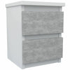 Bedside Cabinet Table Nightstand 30 x 30 x 40cm 2 Drawers Modern Design