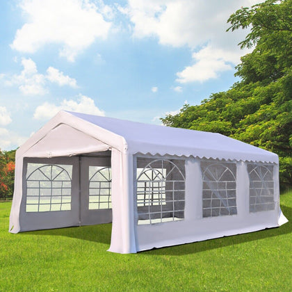 6M X 4M Heavy Duty Gazebo Garden Wedding Marquee Canopy Party Tent Shelter