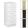 Modern Chest of Drawers Bedside Cabinet Nightstand 1 2 3 4 5 Drawer Bedroom
