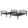 Metal Bunk Beds Single Sleeper Bed/Day bed and trundle Children Bed
