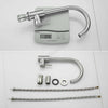 Modern Chrome Kitchen Sink Mixer Taps Faucet Swivel Spout Single Lever Tap Mono
