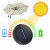 Mondeer 3M Garden Banana Parasol Cantilever Parasol Crank Handle with Solar LED