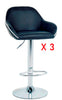Set of 3 Matching Bar Stools Faux Barstools Kitchen Stool Breakfast Bar Chairs