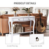 Console Table Dressing Desk Stunning Kitchen Hall 2 Drawers Modern Shelf White
