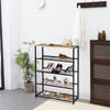 5 Tier Shoe Rack Bench Storage Shelving Display Stand Hallway Organiser Holder