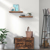 HOOBRO Floating Shelves Set of 2 Bookshelf Wall Mounted Shelves Storage Shelves
