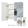 Mondeer Bathroom Cabinet Cupboard Mirrored Double Full Door Wall Mounted 68Lx60H