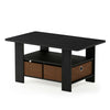 Furinno Andrey Coffee Table with Bin Drawer Living Room Furniture with Storage