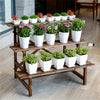 3 Tier Corner Plant Pot Stand Ladder Step Flower Display Wide Shelf Garden Decor