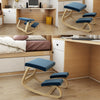 Ergonomic Kneeling Chair Rocking Posture Wood Stool for Home Office & Desk Chair