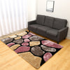 Modern Patterned Shaggy Rug Thick Soft Pile Non-Shed Bedroom Play Room Carpet UK