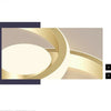 LED Golden Three-tone Light Ring Ceiling Light Personality Modern Hallway Aisle