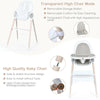 3-in-1 Baby Highchair Adjustable Infant Rocking Chair Booster Seat W/ Storage