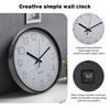 Wall Clock Illuminated / Solid Numerals Silent Retro Chic Decor 12-13inch Clocks