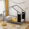 House Toddler Bed Pine Wood Bedframe Bedstead Kids Children Bedroom Bed Frame