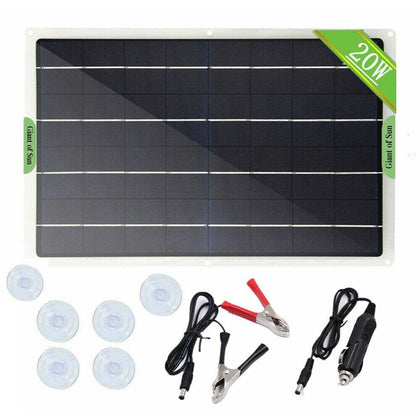 10W Solar Panel for Car Van Caravan Boat 12 Volt Trickle Battery Charger