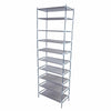 Shoe Rack 10 Tier Cabinet Storage Organiser Stand Shelf 30 Pairs Dustproof Grey