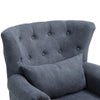 Upholstered Velvet Queen Anne High Wing Back Fireside Armchair Lounge Sofa Chair