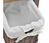 Bedside Small Bedroom Cabinet Storage Drawer End Table Wood Brown Wicker Basket
