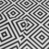 Geometric Concentric Striking Diamonds Arthouse Wallpaper Black & White 908909