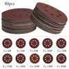 80Pcs/set 125mm - 5 inch Sanding Discs 40 60 80 100 120 180 240 320 400 Grit UK