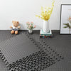 12 Mats / 48 Square Feet Extra Thich Gym Flooring Interlocking Floor Mats Black