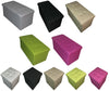 Quilted Top Folding Storage Ottoman Seat Stool Chest Toy Storage Box Linen Look