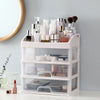 4 Tier Large Makeup Brush Cosmetic Desktop Organiser 3 Drawer Storage Case Boxes