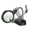 LED Desk Lamp Magnifying Magnifier Glass With Light Stand Clamp For Repair Read