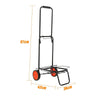 Heavy Duty Folding Foldable Hand Sack Truck Barrow Cart Wheel Trolley Black 50kg