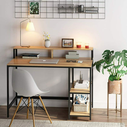 107cm Large Computer Desk PC Laptop Table Corner Home Office Workstation Gaming