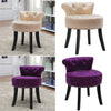 Ice Velvet Dressing Table Chair Vanity Makeup Stool Pouffe Footstool Piano Seat