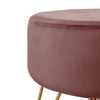 Velvet Padded Round Pouffe Stool Dressing Table Chair Hairpin Legs Footstool