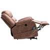 Electric Massage Chair Power Lift Recliner Armchair Sofa with Heat Velvet Brown