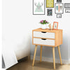 Bedside Table Cabinet Wooden Nightstand with Drawer Storage Bedroom Furniture