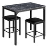 3 Pieces Dining Table & Chair Set Bar Kitchen Breakfast Furniture Padded Stools