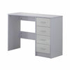 High Gloss 4 Drawer Vanity Dressing Table Computer Study Desk Furniture White