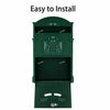 Large Retro Mailbox Wall Mounted Post Box Letterbox Outdoor Lockable With 2 Keys