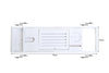Luxury Extendable Bath Tub Caddy BathroomTrays with Accessories Holder