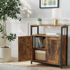 Industrial Style Storage Cabinet Cupboard Slim Unit Small Sideboard Vintage