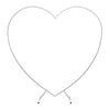 210cm(6.89ft) Heart Shaped Wedding Metal Balloon Arch Stand Frame Display Kit UK