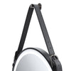 Black Round LED Bathroom Mirror with Touch Sensor Wall Mounted Demister Anti-fog