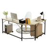 Corner Computer Desk L-shaped PC Table Gaming Office Study Furniture Workstation