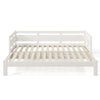 Daybed Wooden 3ft Single Guest Bed Trundle Bed Sofa Bed Frame Solid Pine White