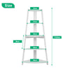 5 Tier Ladder Corner Bookshelf Display Rack Storage Shelving Bathroom Bedroom