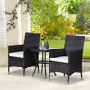 Rattan Furniture Bistro Set Garden Table Chair Patio Outdoor Conservatory Wicker