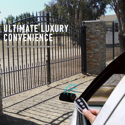 Electric Double Arms Swing Gate Opener Operator Remote Control Door Gate Kit UK