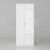 High Gloss Bedroom Furniture Set Wardrobe Chest of 4 Drawers Beside Table White
