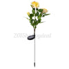 3 LED Solar Power Rose Flower Stake Lights Outdoor Garden Path Luminous Lam UK